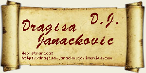 Dragiša Janaćković vizit kartica